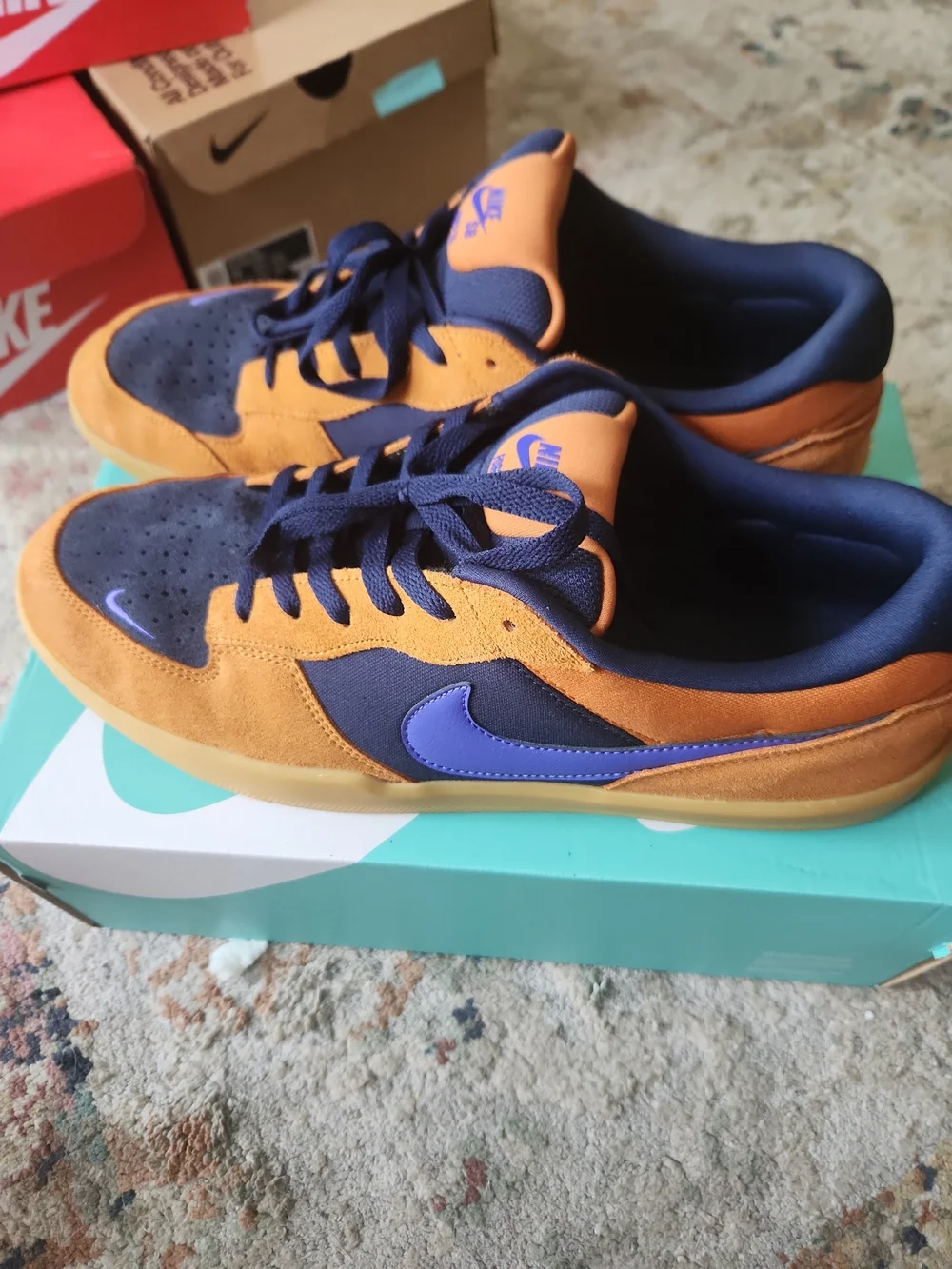 Size 14 - Nike Force 58 SB Monarch Midnight Navy With Box